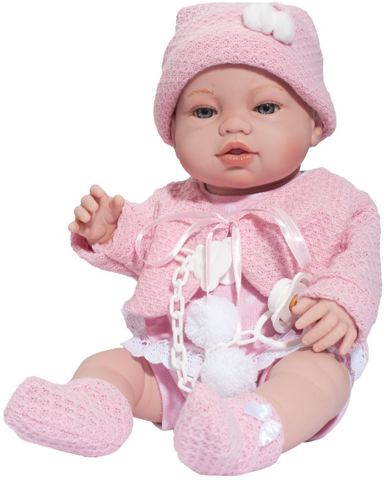Berbesa -miminko Nela 43cm Růžová