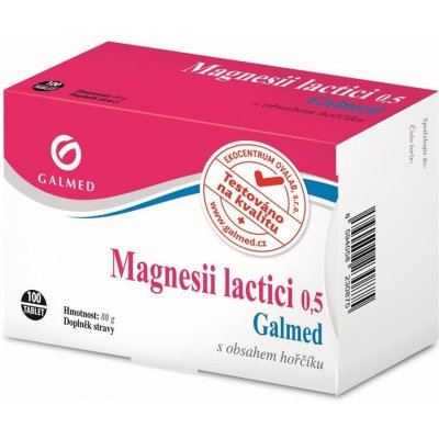 Galmed Magnesii Lactici 0,5 g 100 tablet
