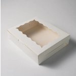 Cake Star Krabička bílá s okénkem (24 x 20 x 6 cm) – Zboží Mobilmania