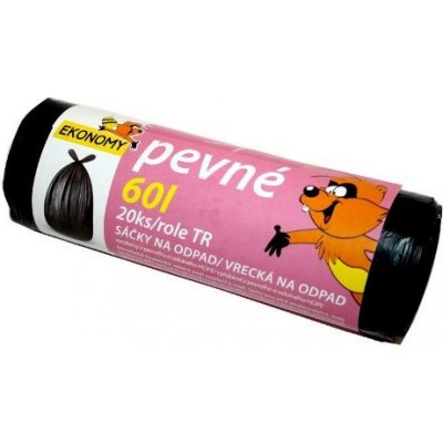 Vipor Ekonomy HDPE 60 l 10 µm 20ks černé – Zboží Mobilmania