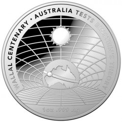 The Royal Australian Mint Wallal Centenary Austrálie testuje Einsteinovu teorii 1 Oz
