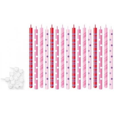 Tescoma Dortové svíčky růžové 12 cm DELÍCIA KIDS (16 ks) /D_630990.19 – Zbozi.Blesk.cz