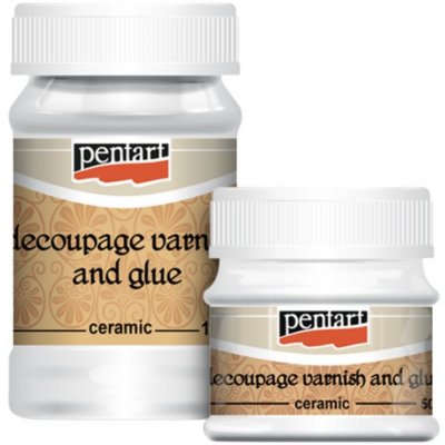 Pentart Lepidlo a lak Decoupage na keramiku 50 ml