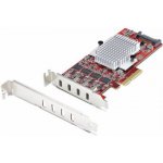 Startech 4-Port USB Type-C PCIe Card, USB-C 10Gb, 4x Controllers, TAA - USB adaptér - PCIe 3.0 x4 nízký profil - USB-C 3.2 Gen 2 x 4 - kompatibilní s TAA – Hledejceny.cz