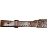 Zubíček Kožený řemen zapínání šroubkem 4 cm řemen nepodšitý – Zboží Dáma