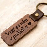 Přívěsek na klíče Ahome Dřevěná Vrať se nám v pořádku – Hledejceny.cz