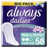 Hygienické vložky Always Fresh & Protect Normal Fresh intimky 58 ks