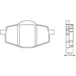 Brenta FT3085 přední organické brzdové destičky na motorku ITALJET MILLENIUM 150 rok 2000 – Hledejceny.cz
