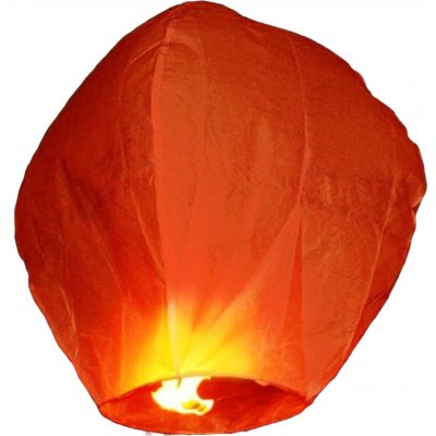 Lampion přání čepice Oranžová – Zboží Mobilmania