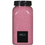 Dekorační písek v dóze, Mica, 650 ml, růžový – Sleviste.cz