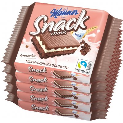 Manner oplatky Snack čokoládové 5 x 25 g – Hledejceny.cz