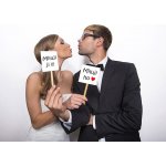 Svatba-eshop Cedulka Miluji ho a Miluji ji!!! - rekvizity na svatební focení – Zboží Dáma