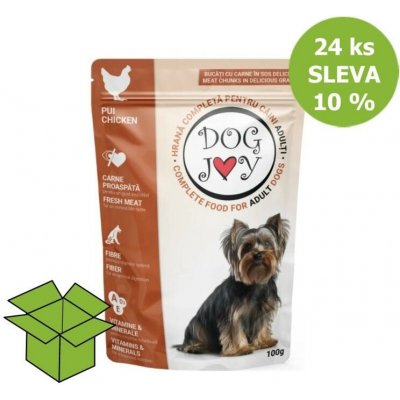 Dog Joy kuřecí v omáčce 24 x 100 g – Sleviste.cz