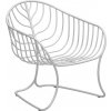 Zahradní židle a křeslo Royal Botania Nízké křeslo Folia, 65x70x72 cm, nerezová ocel pebble