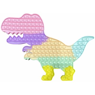 Pop it Antistresová hračka pastelový dinosaurus Jumbo XXL 45cm