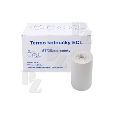 Kotoučky do pokladny EET ECL 57/35 18m termo – Zbozi.Blesk.cz