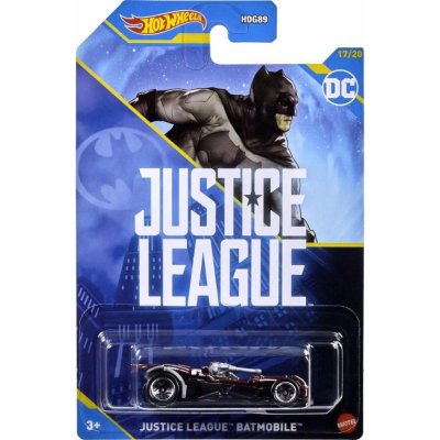 Hot Wheels tematické auto Batman DC Justice League Batmobile – Zboží Mobilmania