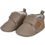 Sterntaler Mikk-Line dětské bačkůrky z plátna hnědé – Zboží Mobilmania