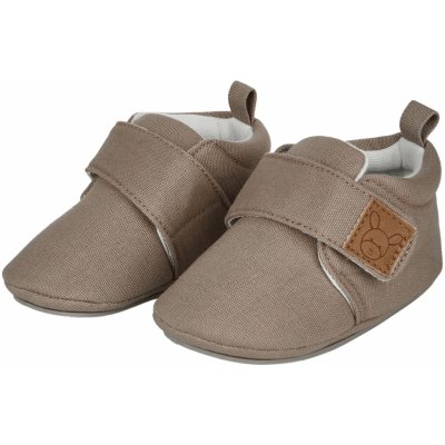 Sterntaler Mikk-Line dětské bačkůrky z plátna hnědé – Zboží Mobilmania
