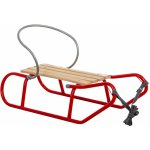 Enero kovové sáně sáňky TOM s opěradlem 90cm červená – Hledejceny.cz
