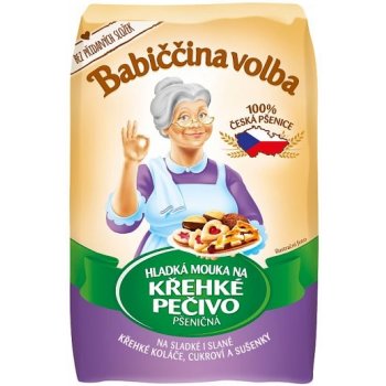 Babiččina Volba Hladká mouka na křehké pečivo pšeničná 1kg