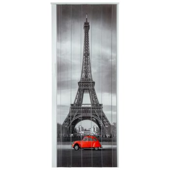 STANDOM Shrnovací dveře plastové plné s potiskem Eiffelova věž Paříž 83 cm, 201,5 cm