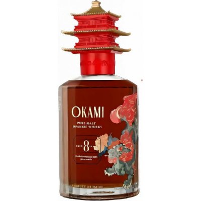 Okami 8 yo Pure Malt 40% 0,7 l (holá láhev) – Hledejceny.cz