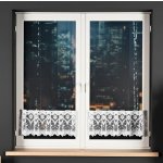 Dekorační metrážová vitrážová záclona IVANA bílá výška 30 cm různé rozměry MyBestHome Rozměr: 80 cm – Zboží Mobilmania