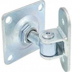 Závěs seřiditelný oválná plotna 115x40mm M18 plotna 90x90 bílý zinek