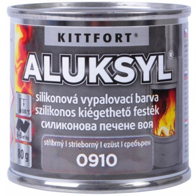 Kittfort Aluksyl silikonová vypalovací barva stříbrná 0910 80 g – Zbozi.Blesk.cz