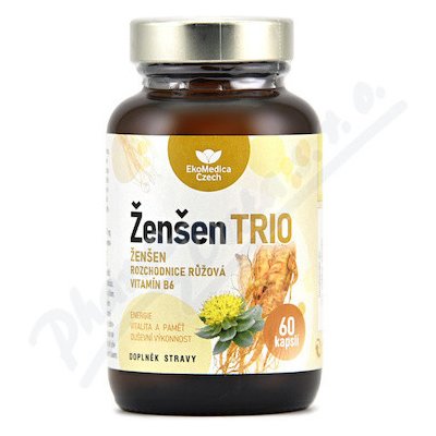 EkoMedica Ženšen TRIO 60 kapslí – Hledejceny.cz