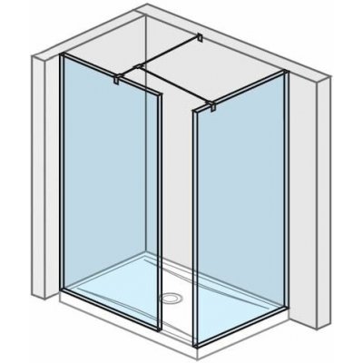Sprchová zástěna walk-in 70x80 cm Jika Pure H2684230026681 – Zboží Mobilmania