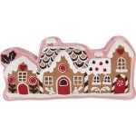 Clayre & Eef Vánoční polštář ve tvaru perníkových chaloupek - 50*4*25 cm – Hledejceny.cz