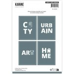 Les ateliers de Karine Vyřezávací šablony Nápisy Urban Stories – Sleviste.cz