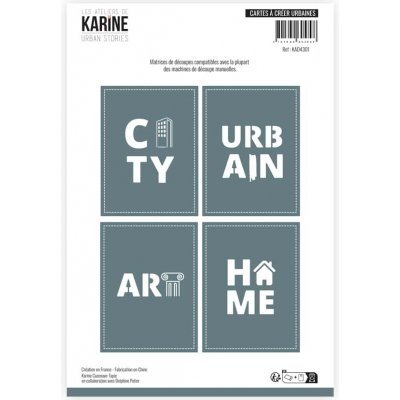 Les ateliers de Karine Vyřezávací šablony Nápisy Urban Stories – Sleviste.cz