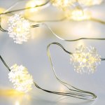 ACA Lighting LED dekorační girlanda sněhové vločky teplá bílá barva 200 cm IP20 2x baterie AA – Hledejceny.cz