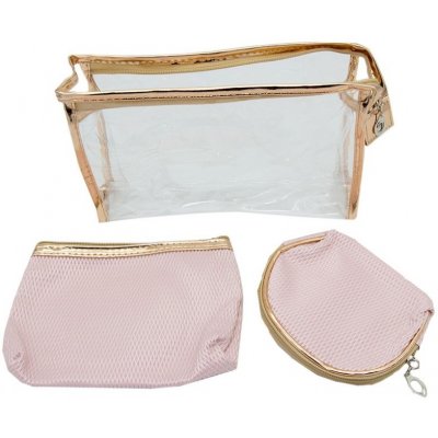 Due Esse Set kosmetických taštiček růžová 3 ks – Hledejceny.cz