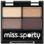 Miss Sporty Quattro Studio Quadruple oční stíny 403 Smoky Brown Eyes 5 g – Hledejceny.cz