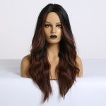 Tmavě hnědá vlnitá paruka Camilla – Zboží Mobilmania