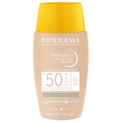 Bioderma Photoderm Nude Touch Mineral Fluid velmi světlý SPF50+ 40 ml – Zboží Dáma Bioderma Photoderm Nude Touch Mineral Fluid velmi světlý SPF50+ 40 ml – Zboží Dáma
