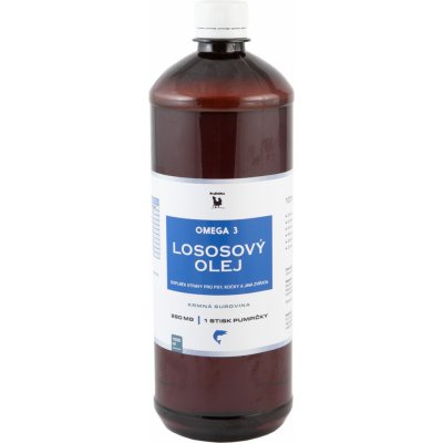 ProFitPet Lososový olej 100% surový 1000 ml