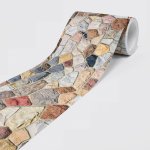 DIMEX SBD-15-016 Vliesová samolepicí bordura Kamenná mozaika, rozměry 15 cm x 5 m – Zboží Dáma