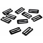 Háček na prádlo šíře 18 mm kovový - černá (10 ks) – Zboží Dáma