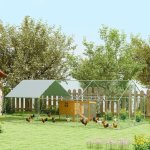 PawHut Ocelový výběh pro kuřata 300 x 600 x 195 cm – Zbozi.Blesk.cz
