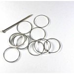 Kroužek nedělený 12 mm postříbřený – Hledejceny.cz