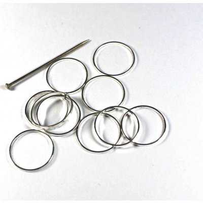 Kroužek nedělený 12 mm postříbřený – Hledejceny.cz