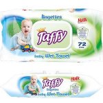 Taffy Ubrousky vlhčené s klipem 72 ks žluté – Zboží Dáma