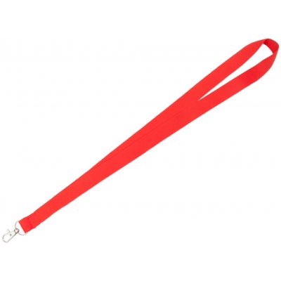 Šňůrka na krk Popruh dlouhý Jednobarevný bez spony Červená – Zbozi.Blesk.cz