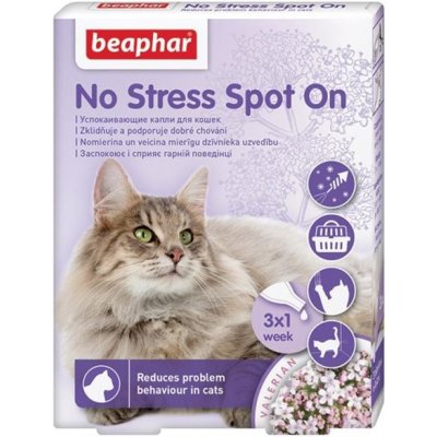 BEAPHAR No Stress Spot On pro kočky pipety 3 x 0,4 ml – Zbozi.Blesk.cz