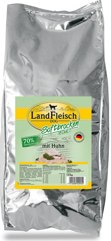 Landfleisch Dog Softbrocken s kuřecím masem 1,5 kg